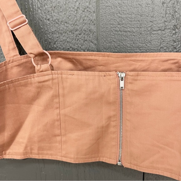 DANIELLE BERNSTEIN Women's Bra Tank Copper Peach Size 12 Cropped Bra Top - Picture 10 of 15